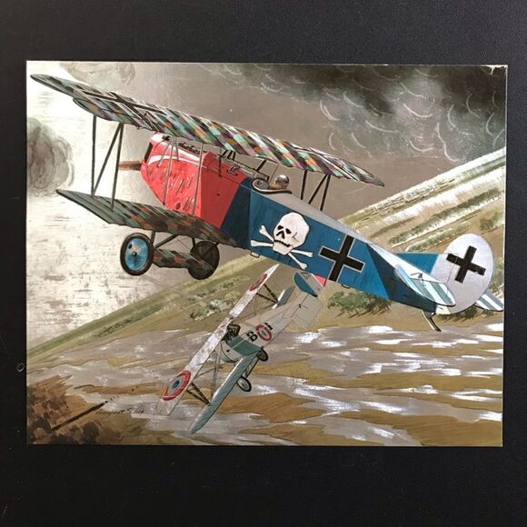 The Great Air War Ventaire Pharmaceutical Promo Foil 8x10” WW2 Print Art Pair - Picture 4 of 16